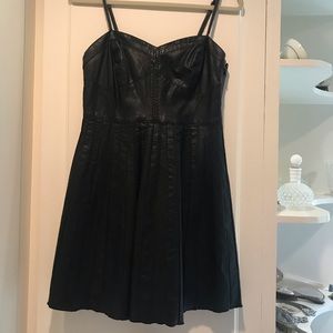 Free People Faux Leather Dress
